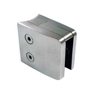 Abrazadera de seguridad de acero inoxidable 304 para vidrio, tipo placa con borde cuadrado, para barandales de vidrio - Product Image 1