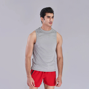 Camiseta sin Mangas para Hombre, para Gimnasio, Entrenamiento, 100% Algodón, Secado Rápido, Transpirable, Ecológica, Estilo Urbano - Product Image 1