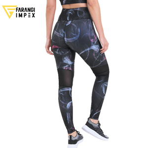 OEM Custom Logo Wholesale Women Water Resistant Reversible Waist Stretchy Printed Yoga <b>Leggings</b> Full <b>Length</b> Breathable Athletic - Product Image 6