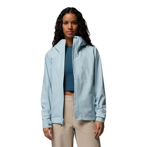 Veste de pluie imperméable pour femme, respirante, séchage rapide, coupe-vent à capuche, pour course, randonnée, voyage, personnalisable OEM, marque privée - Product Image 2