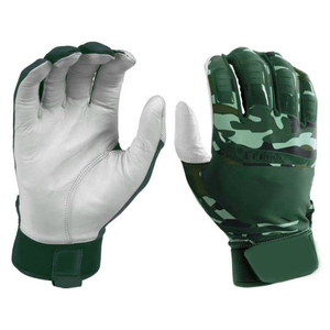 High Quality PU <b>Leather</b> Softball <b>Basketball</b> Batting Gloves Ambidextrous Hook Loop Closure Durable Training Gloves for Adults Low - Product Image 4