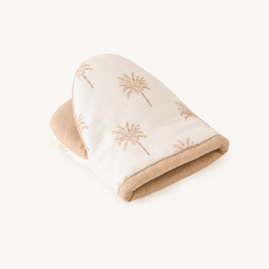 Mini Guantes para Horno |   Porta ollas de algodón resistentes al calor |   Guantes de Cocina con Estampado de <span class=keywords><strong>Palmeras</strong></span> para Hornear, Cocinar y Asar a la Parrilla |   Aro de Colgado Fácil de Usar - Product Image 1