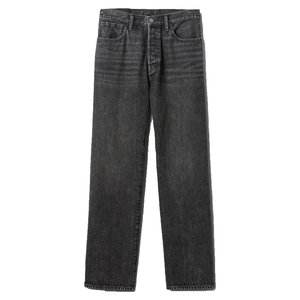 Jeans de Mezclilla Negros Claros de Alta Calidad para Hombre, Lavado al Polvo, Corte Recto Clásico, Pantalones Casuales de Algodón, OEM - Product Image 4