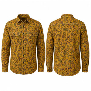 Vêtements de travail ignifuges NFPA70E Arc Flash ATPV 8Cal 100% coton à manches longues, chemise résistante au feu Proban FR - Product Image 1