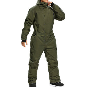 Combinaison de ski imperméable pour l'hiver, veste et pantalon de snowboard coupe-vent pour hommes, combinaison de ski personnalisée OEM - Product Image 1