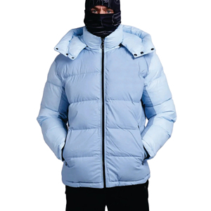 Wholesale Outdoor <b>Light</b> Warm Duck Custom Logo Nylon Black Hooded Winter Bubble Puff Filled Down <b>Puffer</b> <b>Jackets</b> for Men - Product Image 6