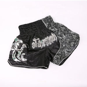 Pantalones Cortos de Muay Thai Unisex Personalizados, Cintura Alta, Elásticos, de Secado Rápido, Transpirables, Duraderos, Ligeros, de Poliéster, para Artes Marciales - Product Image 5