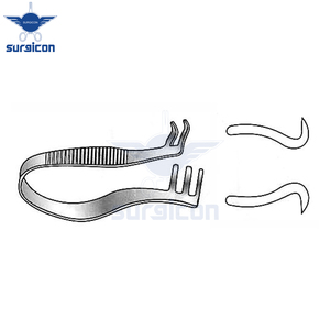 Retractor Autoajustable Finsen de 5 cm (2 Pulgadas) y 12 mm, Retractor Quirúrgico Reutilizable de Acero Inoxidable Afilado, Instrumento Médico - Product Image 3