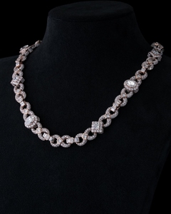 New Design <b>Infinity</b> Cuban Link Chain 925 Solid Silver Gold Plated Hip Hop Man Necklace VVS Moissanite Cuban Link Chain - Product Image 3
