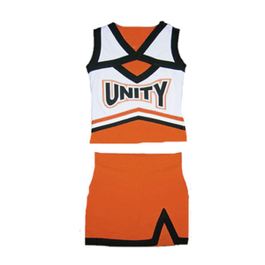 Uniforme de cheerleading imprimé de qualité supérieure pour femmes, tenue de cheerleader en deux pièces, vêtements d'équipe personnalisés, fabricant OEM, marque privée - Product Image 3