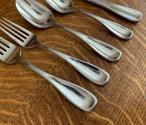 Ensemble de couverts modernes en acier inoxydable écologique, service de couverts poli miroir, durable, résistant à la rouille - Product Image 2