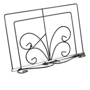 Porte-livres de cuisine minimaliste en métal fermeux, couleur marron, pour la maison, la cuisine, les hôtels, les restaurants, support de menu - Product Image 4