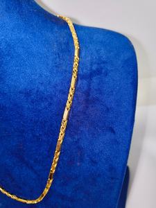 Chaîne fantaisie en or massif 22 carats faite à la main pour hommes et femmes, collier fin en or jaune véritable avec marquage BIS, bijoux pour cadeau - Product Image 3