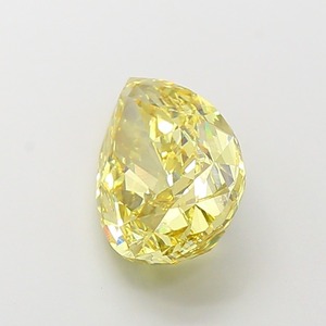 Producto de Piedras Preciosas, Diamante Suelto Cultivado en Laboratorio CVD, 5.07 Quilates, Color Amarillo Intenso Fantasía, Forma de Pera Modificada, Claridad VS2, Excelente - Product Image 2