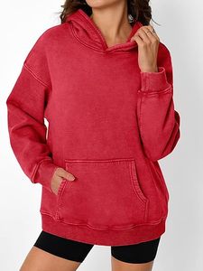 Sudadera con Capucha Personalizable con Logotipo 2026, Estilo Urbano, con Bordes Desgastados y Efecto Lavado Ácido, Moda Urbana, Unisex, Holgada - Product Image 3