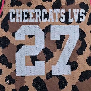 Nuevo Jersey Deportivo Corto de Baloncesto para Mujer con Estampado de Leopardo, Malla Transpirable, Cuello Redondo, Sin Mangas, de Poliéster - Product Image 6