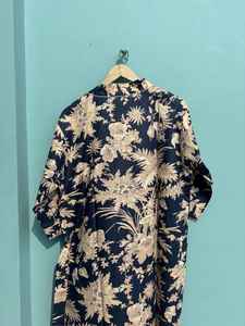 Robe kimono en coton imprimé indien, peignoir, paréo de plage - Product Image 5