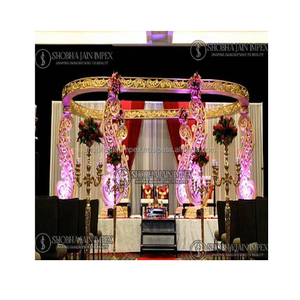 Indian <b>Wedding</b> Paisley Mandap Simple Durable Portable Party Props Decorations Made Fiber Reinforced Plastic Custom <b>Box</b> Packaging - Product Image 1