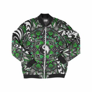 Custom Made Sublimation Lightweight <b>Zip</b>-<b>Up</b> Varsity Bomber <b>Jacket</b> with Customizable Design Unisex Winter Polyester/Cotton - Product Image 3