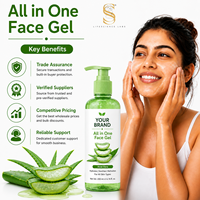Gel Facial Puro de Aloe Vera Orgánico Herbal al por Mayor de Marca Privada, Lavanda, Iluminador, Reparador de la Piel, Calmante e Hidratante Profundo