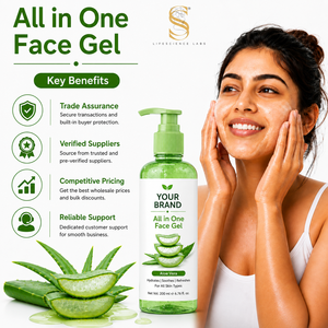 Gel Facial Puro de Aloe Vera Orgánico Herbal al por Mayor de Marca Privada, Lavanda, Reparación de la Piel, Calmante, Hidratación Profunda, Iluminador, Todo en Uno - Product Image 5