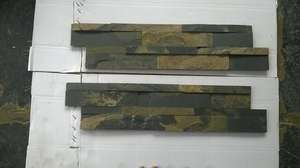 Ardoise en or avec surface rugueuse Look élégant Performance haute résistance et longue durée pour la décoration en pierre d'architecture moderne - Product Image 2