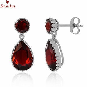 Excellent design <b>earrings</b> 925 sterling <b>silver</b> golden rutile gemstone <b>drop</b> <b>earring</b> wedding engagement gift <b>earrings</b> women - Product Image 3