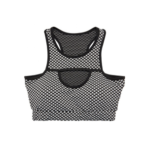 EDOOR WEARS High Stretchable Zipper Sports <b>Bra</b> New Stylish Sleeveless Gym Brassiere Breathable Cross Back <b>Wide</b> <b>Strap</b> High - Product Image 5