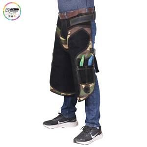 Rekhi cao cấp frier Tạp dề Chaps với thắt lưng hỗ trợ chuyên nghiệp da vải ngựa làm việc bánh với công cụ túi lưới lót - Product Image 3