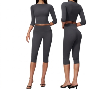 Women's Slim Yoga Dress, Stretchy <b>Tight</b> Fitness Active wear, Quick Dry Outdoor Running Sports Casual Yoga Clothing - Product Image 1