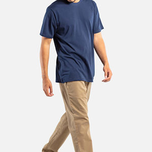 Camisetas de Manga Corta de Algodón Personalizadas con Estampado de Letras y Bolsillos Grandes, Tendencia de Moda Casual de Pakistán 2026, Venta al Por Mayor OEM - Product Image 3