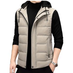 Gilet matelassé décontracté pour homme, sur mesure, de haute qualité, dernier modèle, manches longues, col à capuche, imperméable, coupe-vent, respirant - Product Image 3