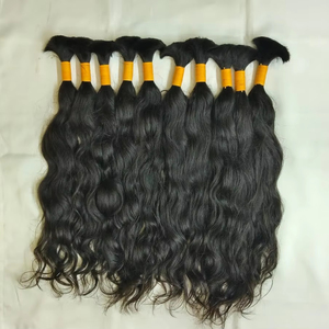 ผมแท้ธรรมชาติ เกรดเรมี่ จากวัดอินเดียใต้ แบบลอนธรรมชาติ น้ำหนัก 100 กรัม แบบเส้นเดียว ไม่หลุดร่วง สำหรับถักเปีย - Product Image 4