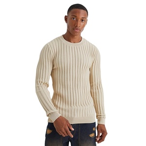 Nouveau design côtelé, tissu jersey 100% coton, style streetwear, anti-boulochage, séchage rapide, logo personnalisé, couleur, coupe classique pour homme, manches longues - Product Image 1