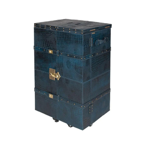 Gabinete de Almacenamiento de Barra Abierta con Solapa Mediana, Diseño de Lujo Azul, para Uso en Hogar y Hotel, Precio Competitivo, Superventas en Panamá - Product Image 5