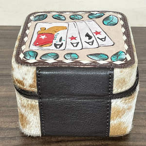 Nouvelles boîtes à bijoux en cuir de vachette, design Expo de Mars, mini-étuis à bijoux en cuir artisanal de qualité supérieure pour colliers, boucles d'oreilles et bagues - Product Image 5