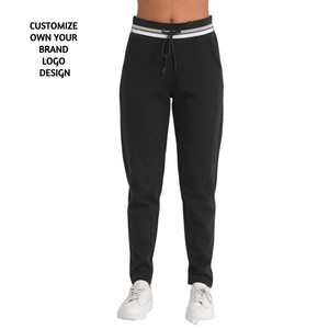 Atlético Active Wear Mujer XL Jogger Pantalones de chándal Gris Flare Bottom Pierna ancha Chándal Cintura Cordón Encaje Fitness Invierno - Product Image 6