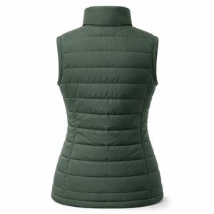 Chaleco Acolchado Personalizado para Mujer con Cuello Alto - Diseño OEM, Venta al Por Mayor Directa de Fábrica - Product Image 2
