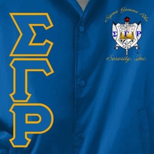 Veste coupe-vent légère personnalisée Sigma Gamma Rho Greek Crossing Line pour sororité, veste zippée décontractée et sportive - Product Image 5