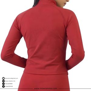 Chaqueta Deportiva Premium para Mujer, Elástica en 4 Direcciones, Top de Yoga Transpirable, Sudadera con Capucha para Correr, Gimnasio y Entrenamiento, Profesional, con Pedrería - Product Image 5