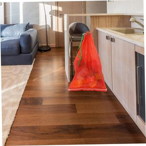 ถุงตาข่ายใส่ผักแบบใช้ซ้ำได้พร้อมเชือกรูด ถุงเก็บของแบบซักได้สำหรับหัวหอม มันฝรั่ง ผลไม้ อาหารทะเล - Product Image 3