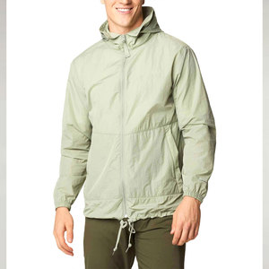 Blouson bomber unisexe Econex Sports léger, imperméable, coupe-vent, à capuche, avec fermeture éclair quart, style décontracté, color-block - Product Image 6