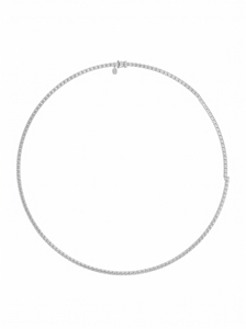 Luxury <b>Tennis</b> <b>Necklace</b> Lab Grown Diamonds <b>Sterling</b> <b>silver</b>, 9KT,10KT, 14KT,18KT Gold Plating Premium Jewelry Gift for Women - Product Image 2
