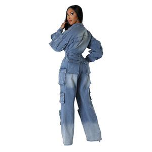 Salopette en jean vintage pour femme, bretelles réglables, coupe ajustée, douce et confortable, tenue décontractée streetwear - Product Image 4
