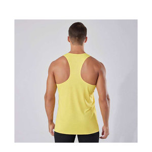 High Quality Heavyweight Knitted Muscle Gym <b>Vest</b> Tank Tops Men Custom Black Cropped Boxy Fit Casual Breathable Polyester/Cotton - Product Image 6