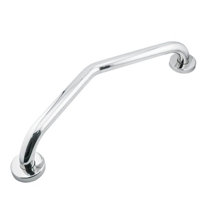Barra de Agarre Curva de Seguridad para Baño de Acero Inoxidable, 135 Grados, Montada en la Pared, Pulida - Product Image 1