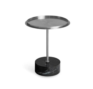 Table basse ronde moderne de qualité supérieure en fer et marbre, style traditionnel, mobilier de salon écologique avec rangement ajustable - Product Image 4