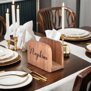 Wooden Napkins Holder for Table and Kitchen Dining Tissue Holder for home hotel restaurant kitchenware napkin holder - Product Image 5