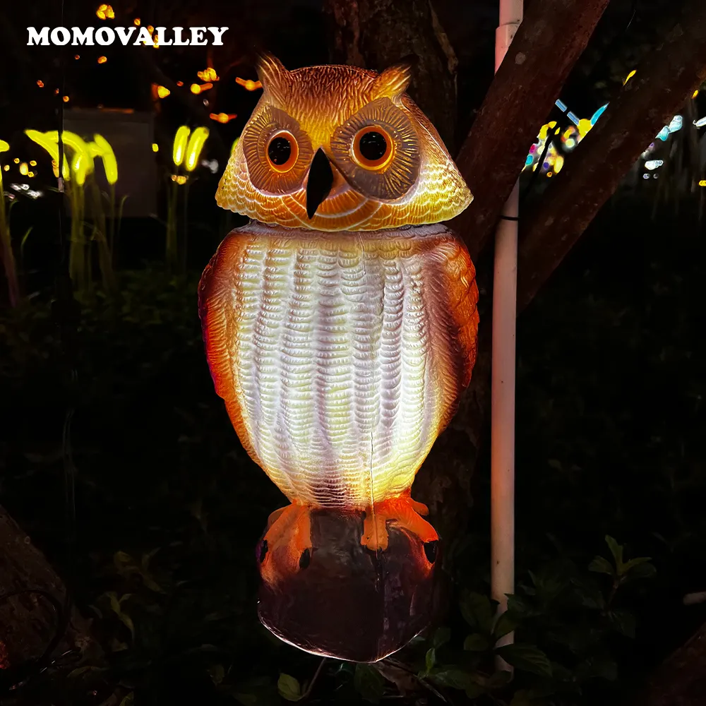 Momovalley vacaciones entrega rápida PP Blanco marrón la concha búhos brillantes Halloween decoración personalizada