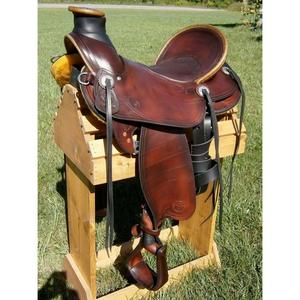 Silla de montar de cuero con estructura de madera para jinetes (hombres y mujeres), silla de carreras con herrajes SUS304, equipo ecuestre, precio al por mayor - Product Image 3